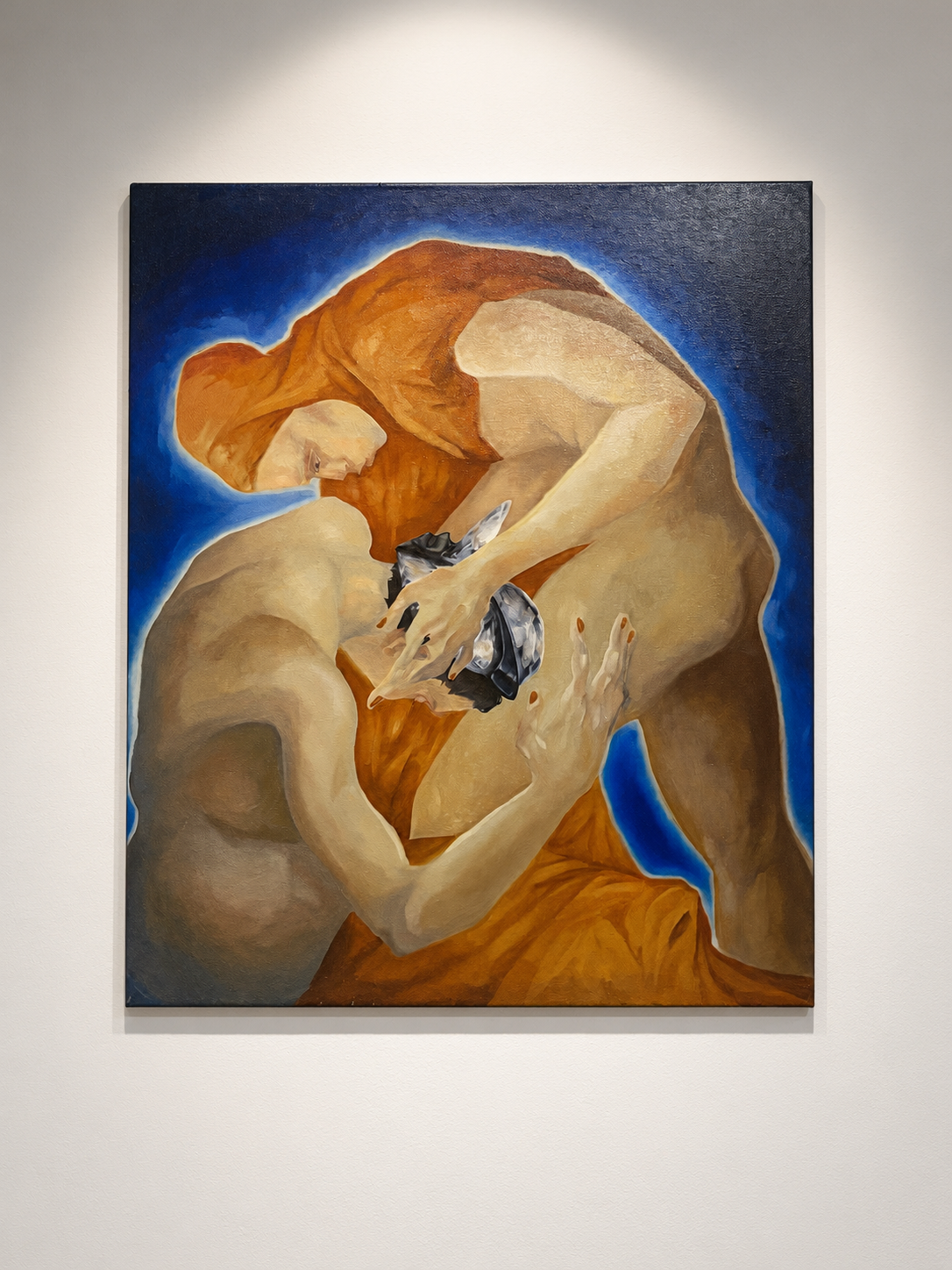 Peinture à l’huile exposée pour Nos Traîtres